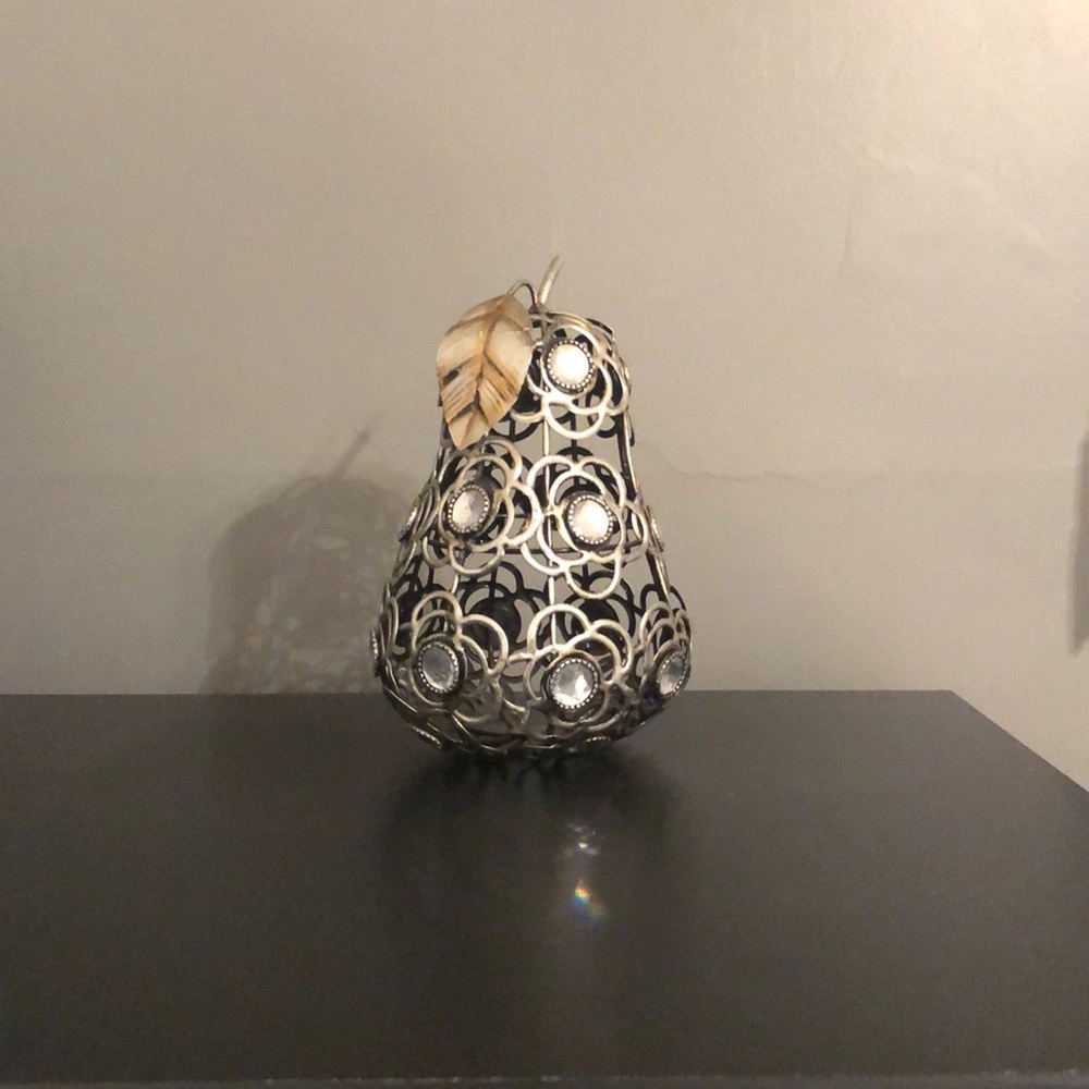 Galvanized Pear home accent